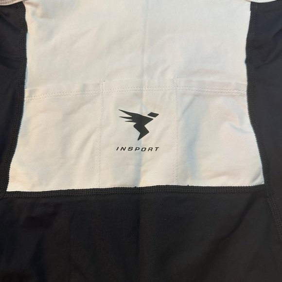 Insport Women's Black White Dri Tech 4-Way Cycling Pad Pro Suit, Size S NWT - Picture 12 of 16